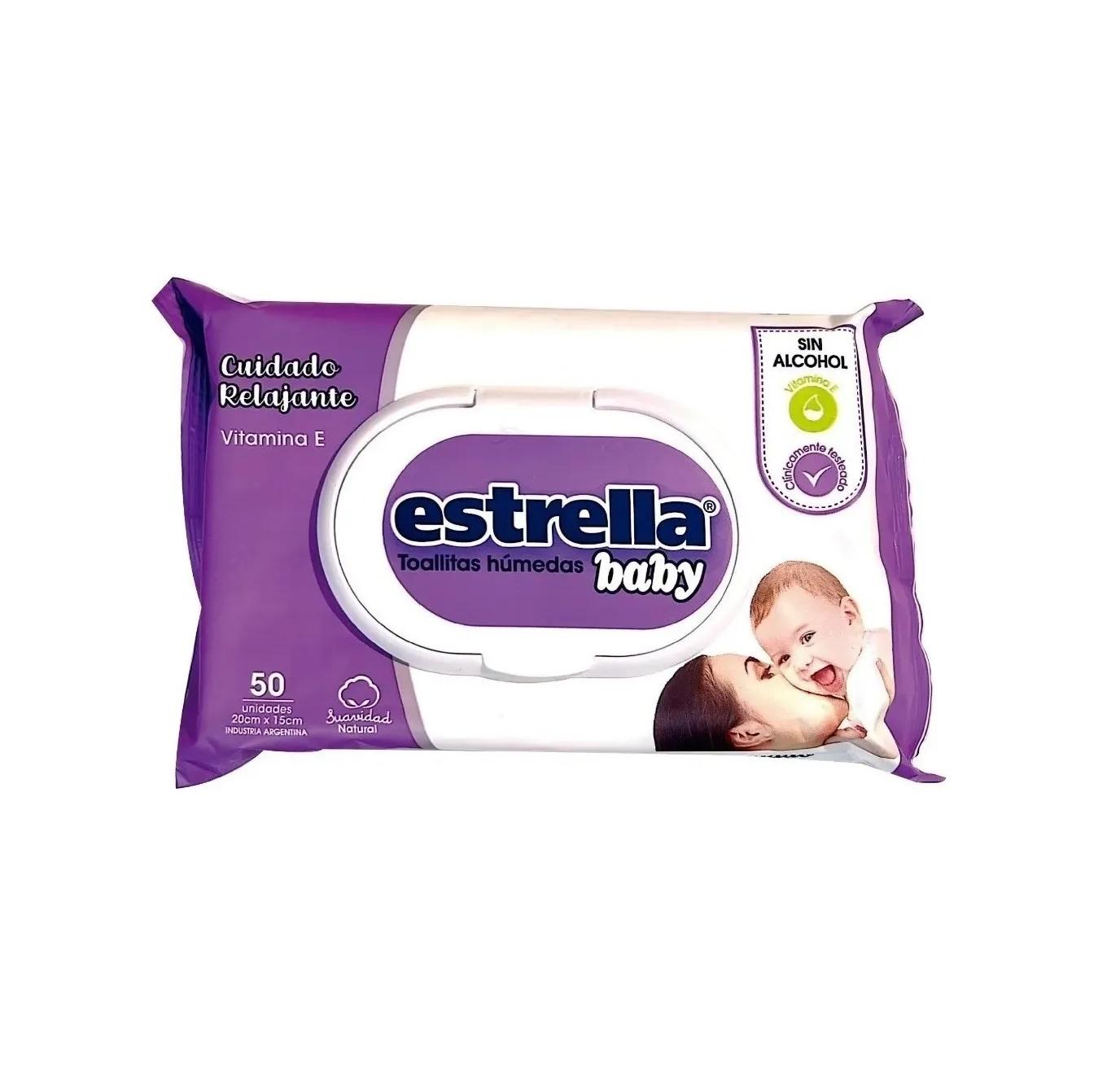 TOALLITAS HUMEDAS ESTRELLA BABY CUIDADO RELAJANTE