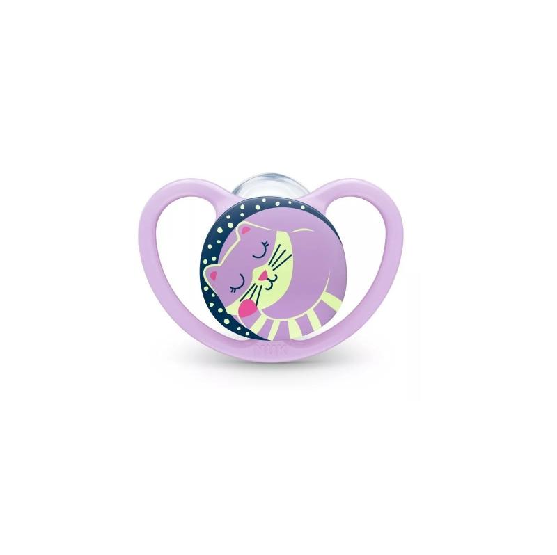 CHUPETES NUK SPACE NIGHT LUMINOSO X2 6-18M