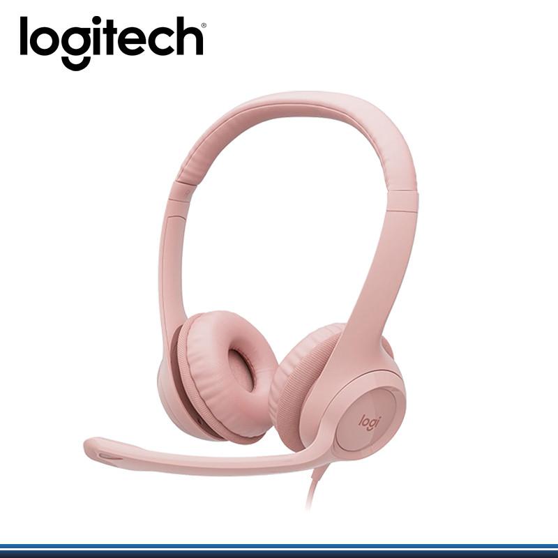 Auriculares Logitech H390 Rosa Usb con Microfono
