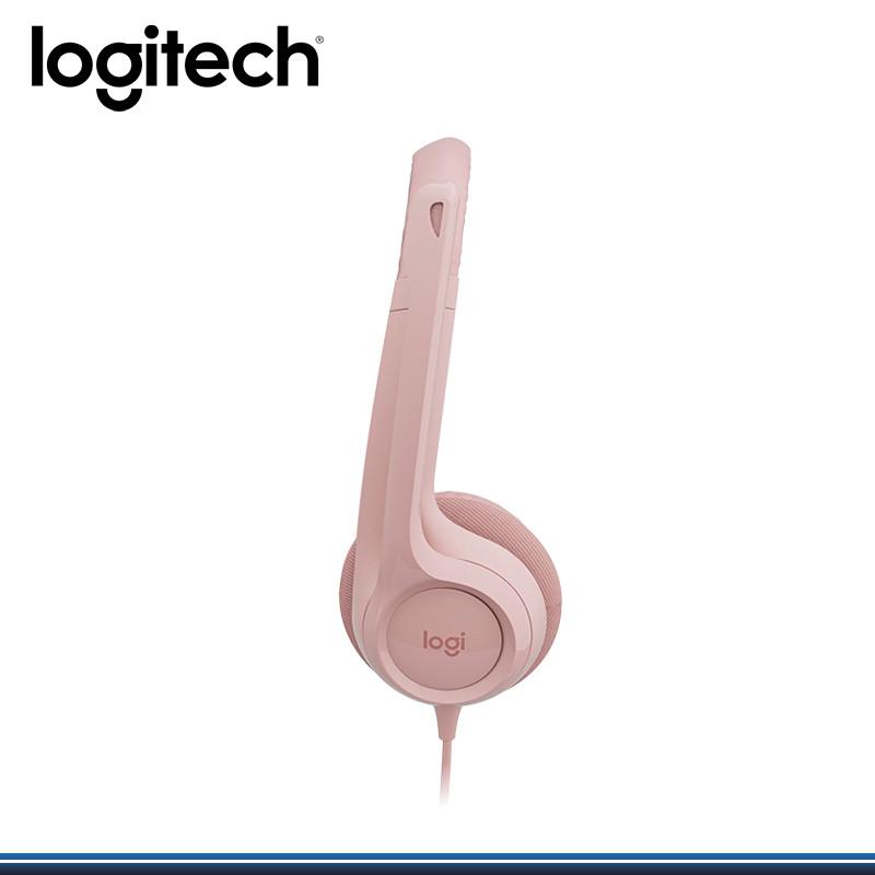 Auriculares Logitech H390 Rosa Usb con Microfono