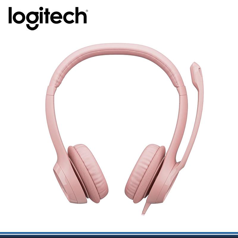 Auriculares Logitech H390 Rosa Usb con Microfono