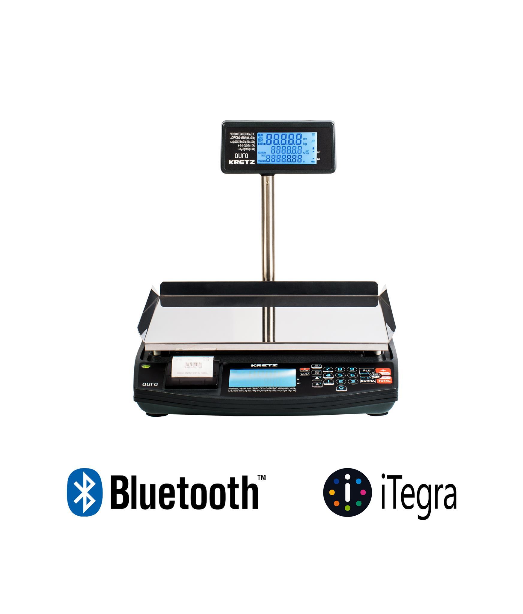 BALANZA ELECTRONICA KRETZ AURA + 50 ROLLOS