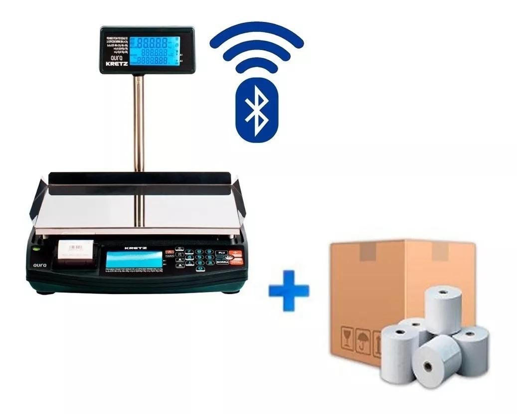 BALANZA ELECTRONICA KRETZ AURA + 50 ROLLOS