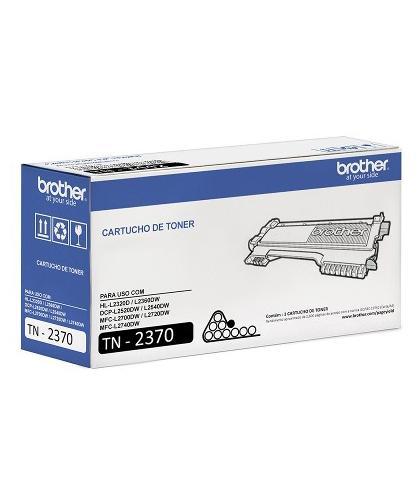 TONER ORIGINAL BROTHER TN 2370 P/ LÁSER HL L2320D/L2360DW/DC
