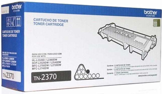 TONER ORIGINAL BROTHER TN 2370 P/ LÁSER HL L2320D/L2360DW/DC