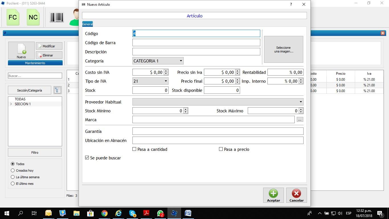LECTOR CODIGO DE BARRAS POS DOOM + SISTEMA DE FACTURACION CONTROL STOCK