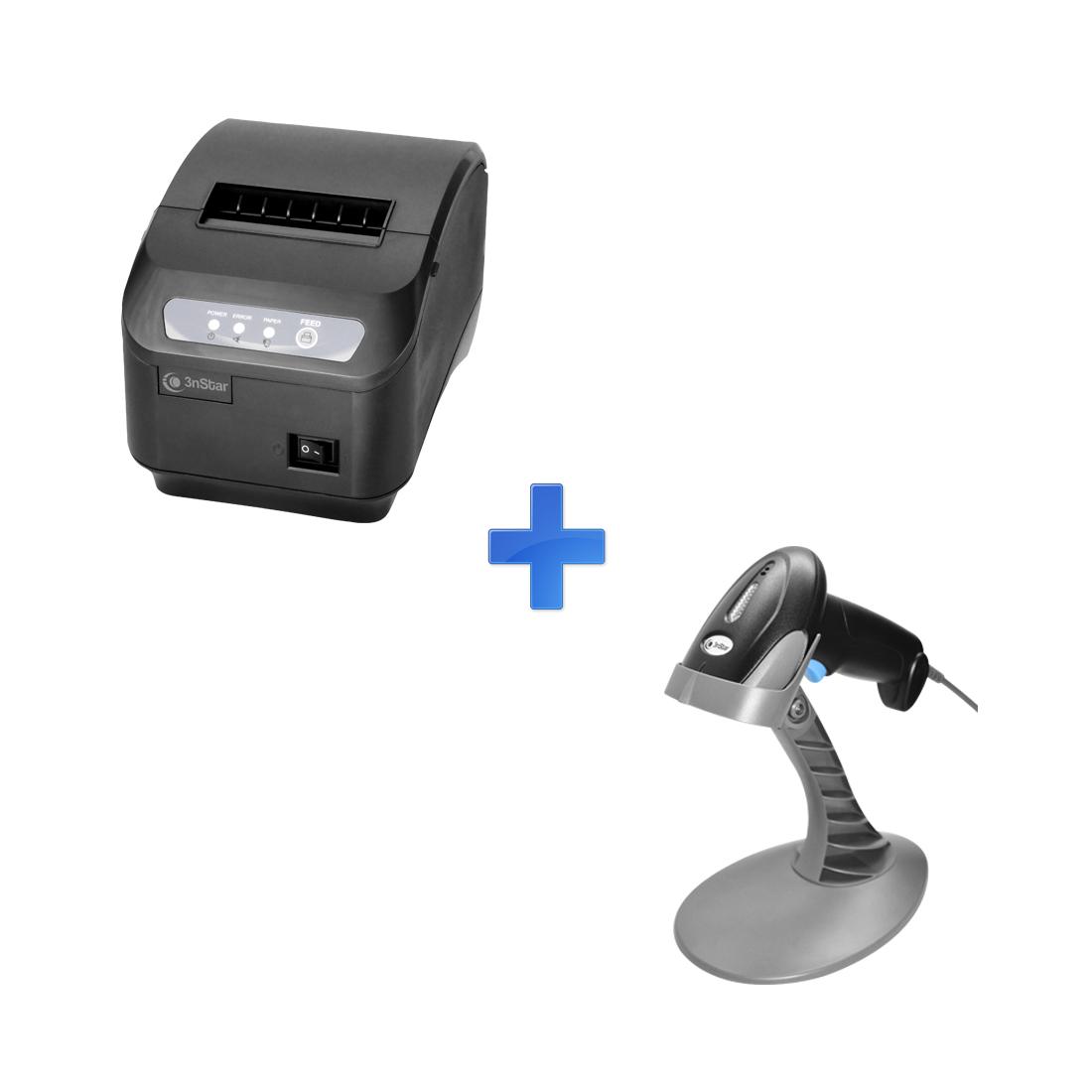 IMPRESORA COMANDERA 3NSTAR RPT005 + LECTOR DE CODIGO DE BARRAS 3NSTAR SC050