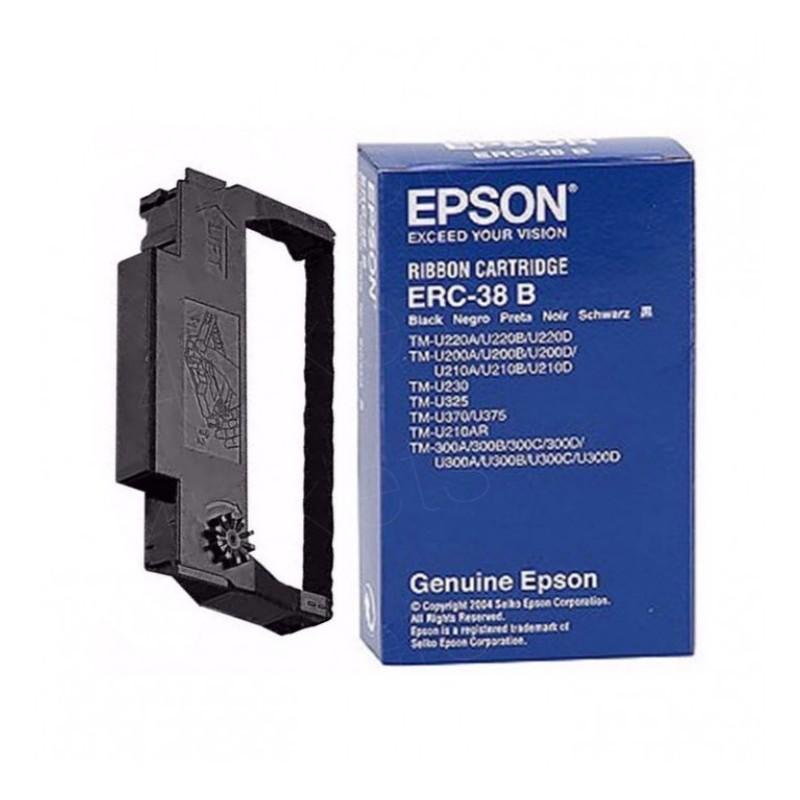 CINTA EPSON ERC 38 B NEGRA PACK 10 UNIDADES ORIGINALES