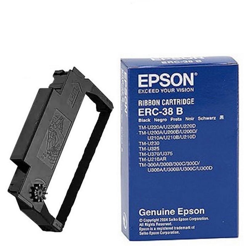 CINTA EPSON ERC 38 B NEGRA PACK 10 UNIDADES ORIGINALES