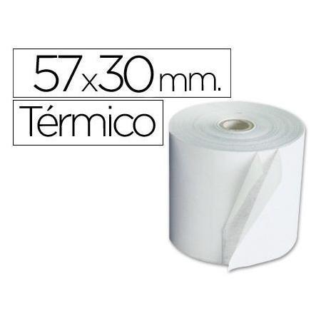 PAPEL TERMICO 57MM X 30MTS PACK 10 UNIDADES