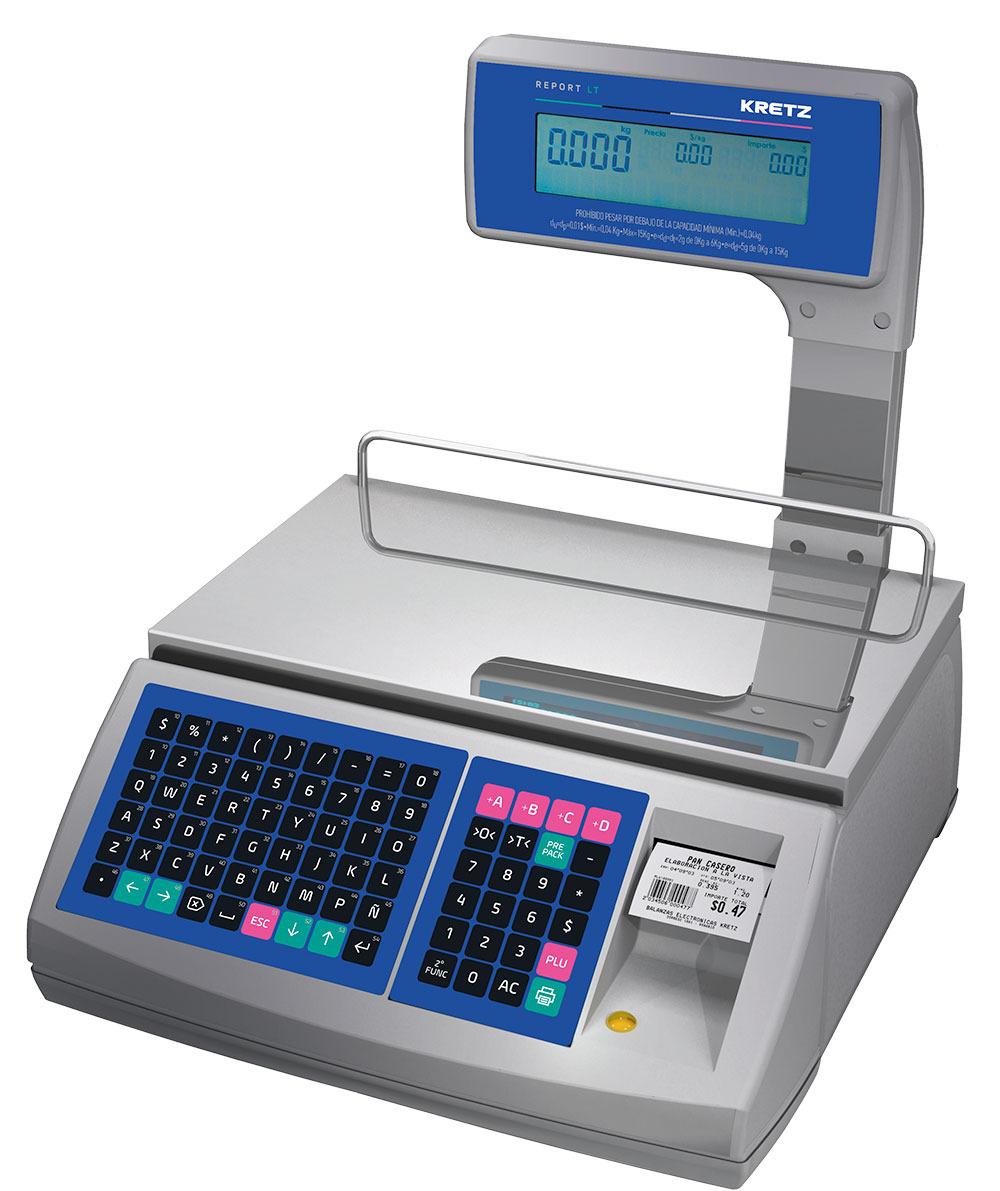 Balanza Kretz Report Lt 15kg Ticket y Etiqueta Usb Bluetooth