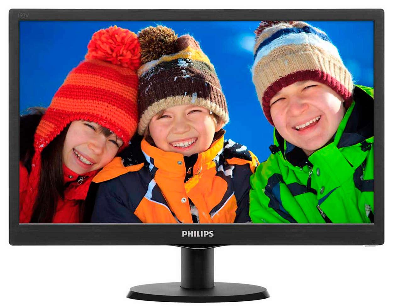 MONITOR PHILLIPS LED 19 193V5 18,5  VGA HDMI