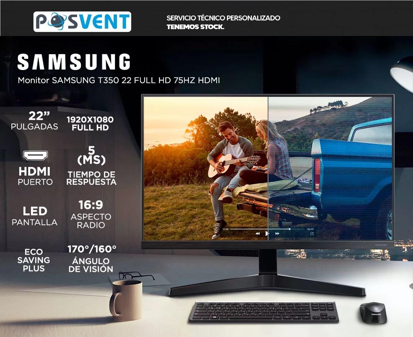 Monitor Samsung T350 22 Full HD 75Hz HDMI