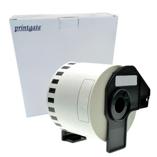 Cinta Rotuladora DK2205 Negro s/ Blanco 62mm x 30.48m P/ Brother