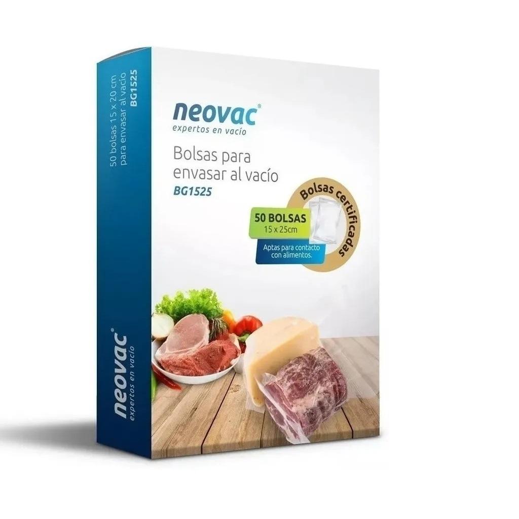 Bolsas gofradas  para envasado al vacio 15 x 25 caja 50 unidades