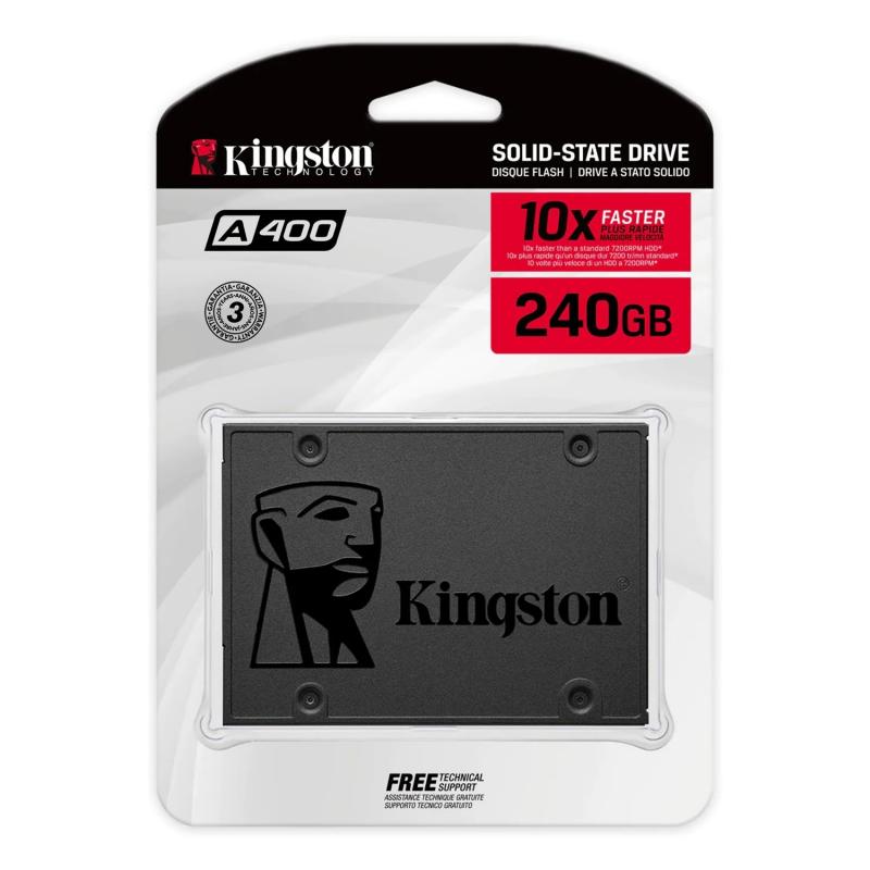 Disco Rigido ssd Kingston interno A400 240GB 2.5" SATA 3.0 500MB/s