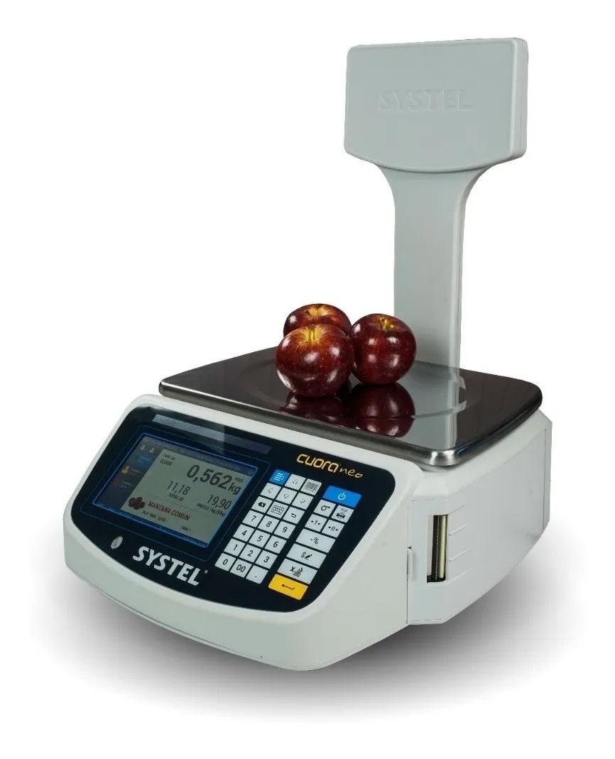 Balanza Systel Cuora Neo 15kg Ticket Etiqueta Pantalla Tactil Usb Ethernet Wifi