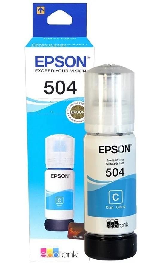 BOTELLA DE TINTA EPSON 504 CYAN