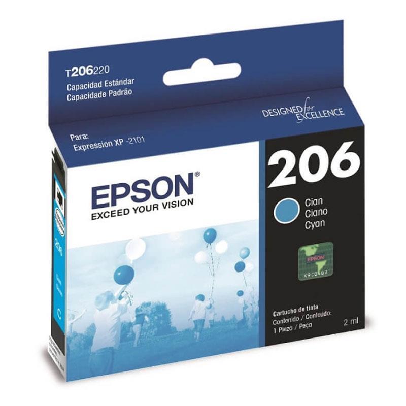 Cartucho Epson T206 (T206220-AL) Cyan - Epson Expression XP-2101
