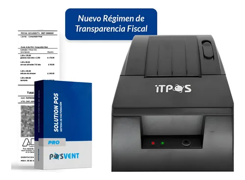 Sistema Factura Electronica SolutionPos Starter AFIP QR + IMPRESORA TICKET 58MM
