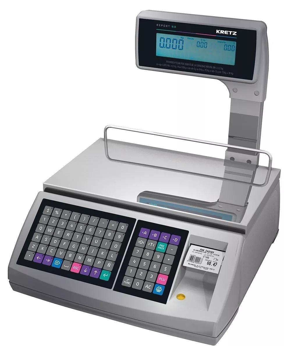 Balanza  KRETZ REPORT NX  31KG CONEXION  TCP/IP Y WIFI