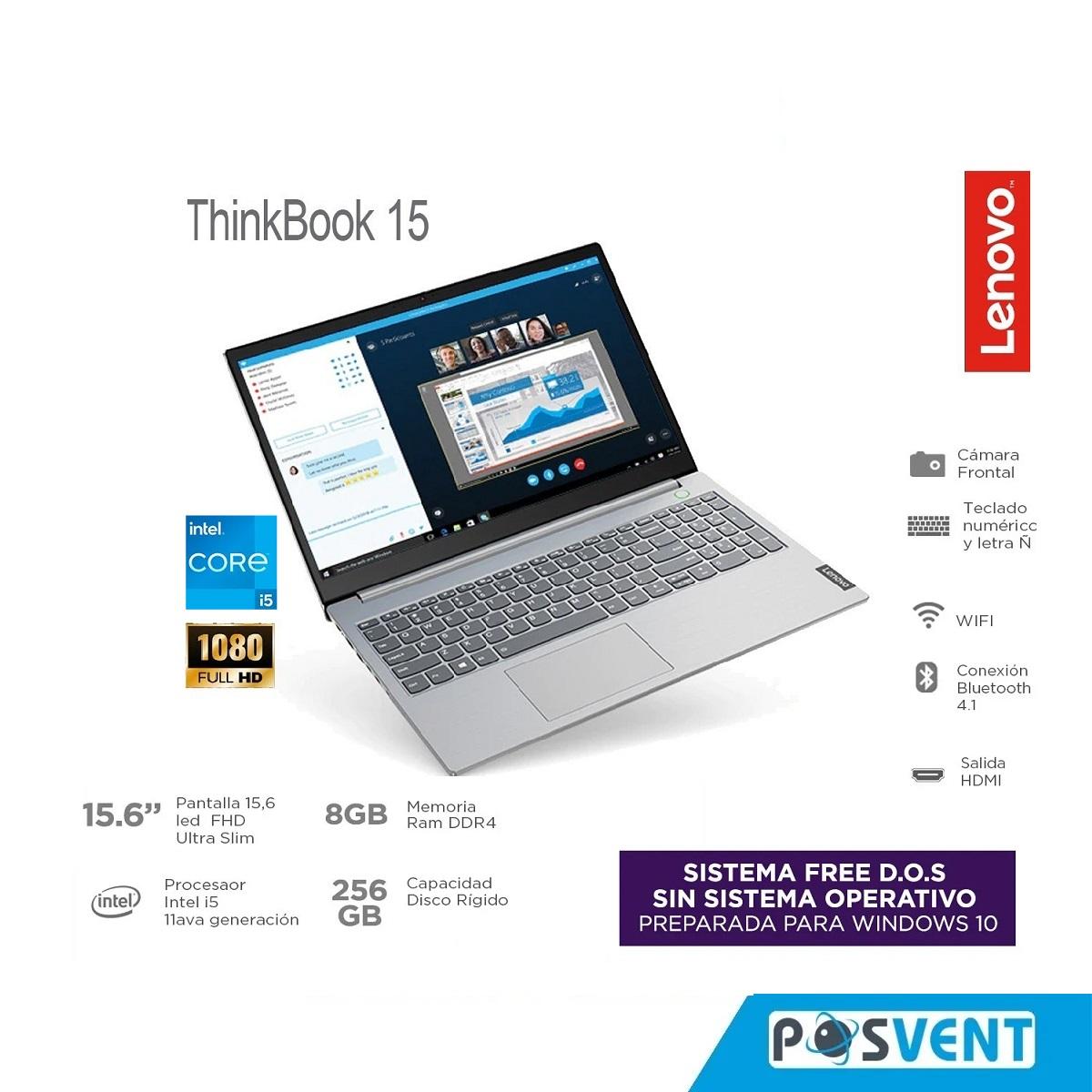 NOTEBOOK LENOVO THINKBOOK 15 I5 8GB 256gb SSD  FREE DOS