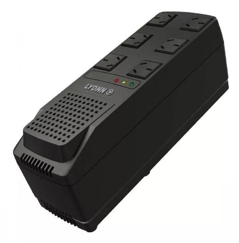 Estabilizador de Tensión Lyonn TCA-1200NV 1200VA 6 ENTRADAS