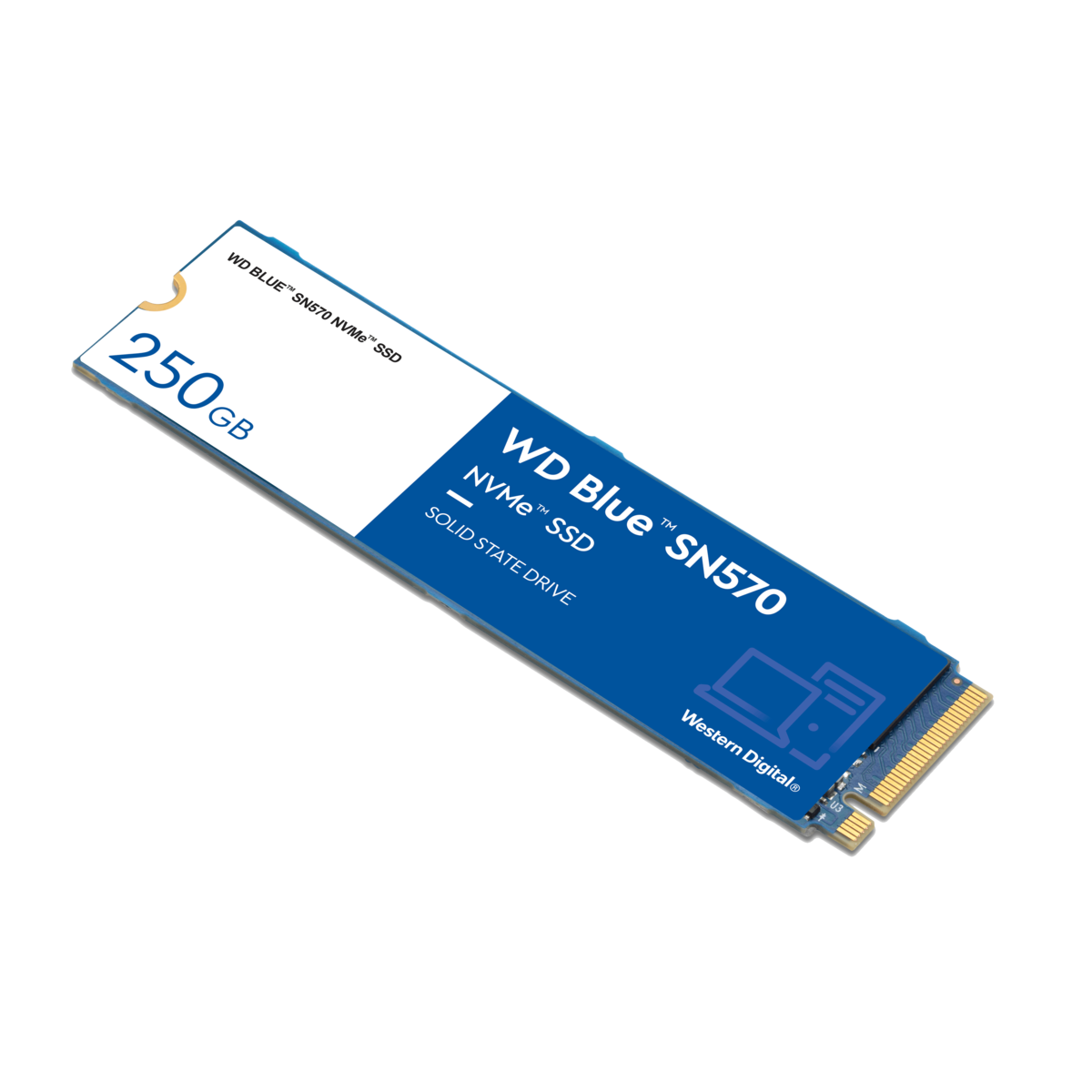 Disco SSD WD 250GB interno Blue SN570 NVMe gen3 3300MB/S
