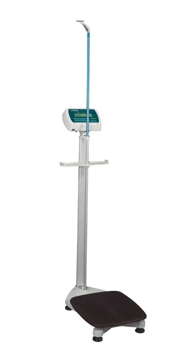 BALANZA ELECTRONICA SYSTEL URBE II PARA PERSONAS 300KG CON ALTIMETRO Y POSA OBJETO