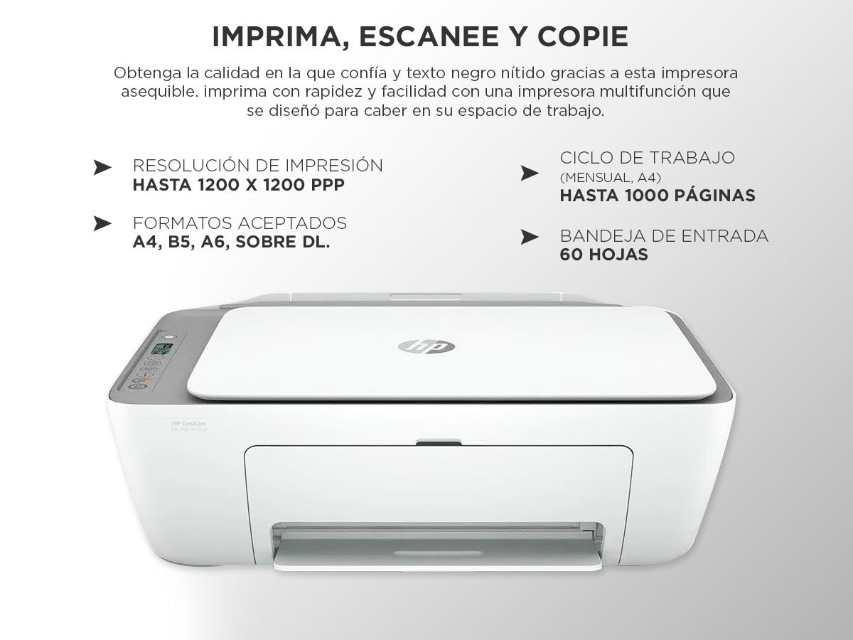 Impresora Multifunción Hp Deskjet Advantage 2775 Wifi Color