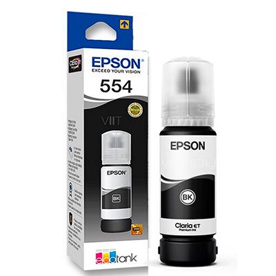 BOTELLA DE TINTA EPSON 554 NEGRO PIGMENTADO L8160/8180 (6700 PAG)