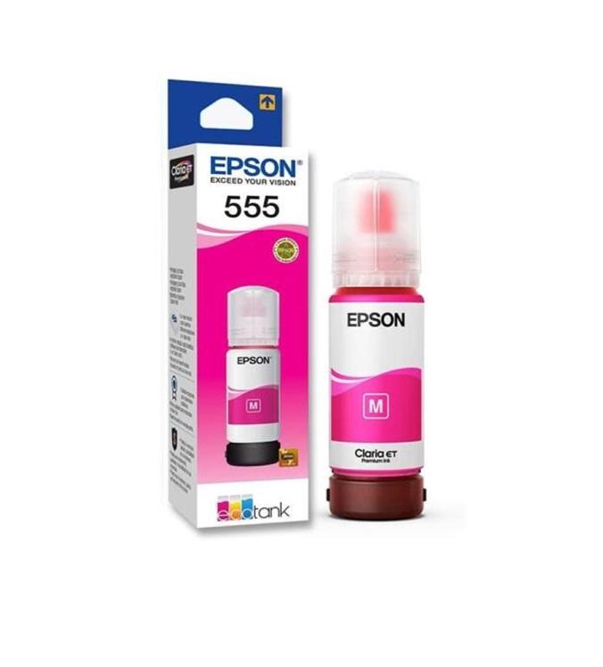BOTELLA DE TINTA EPSON 555 MAGENTA L8160/8180 (6200 PAG)
