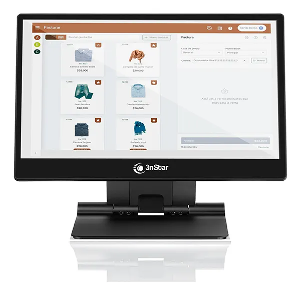 All In One Touch Screem 3nStar P715 15 Intel Celeron N97 8GB RAM 240GB SSD WIFI BT CAPACITIVO