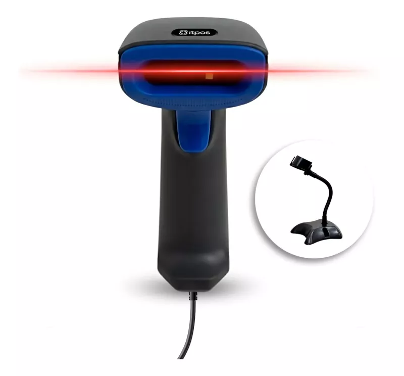 Lector Codigo de Barras Itpos 2088 2d Usb Con Pie
