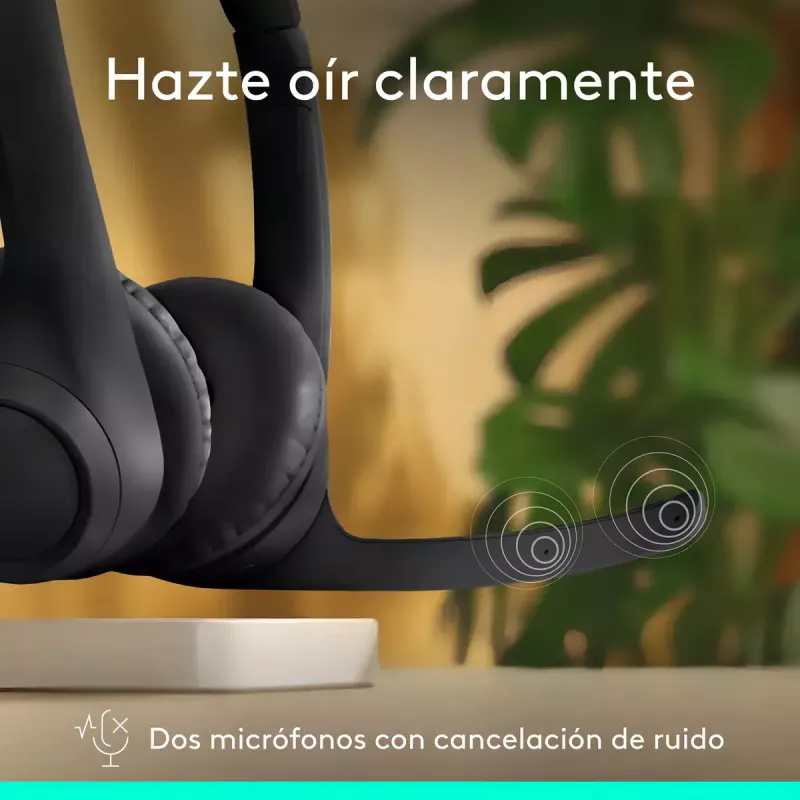 Headset Inalámbrico Logitech Zone 300 Con Micrófono Negro Bluetooth