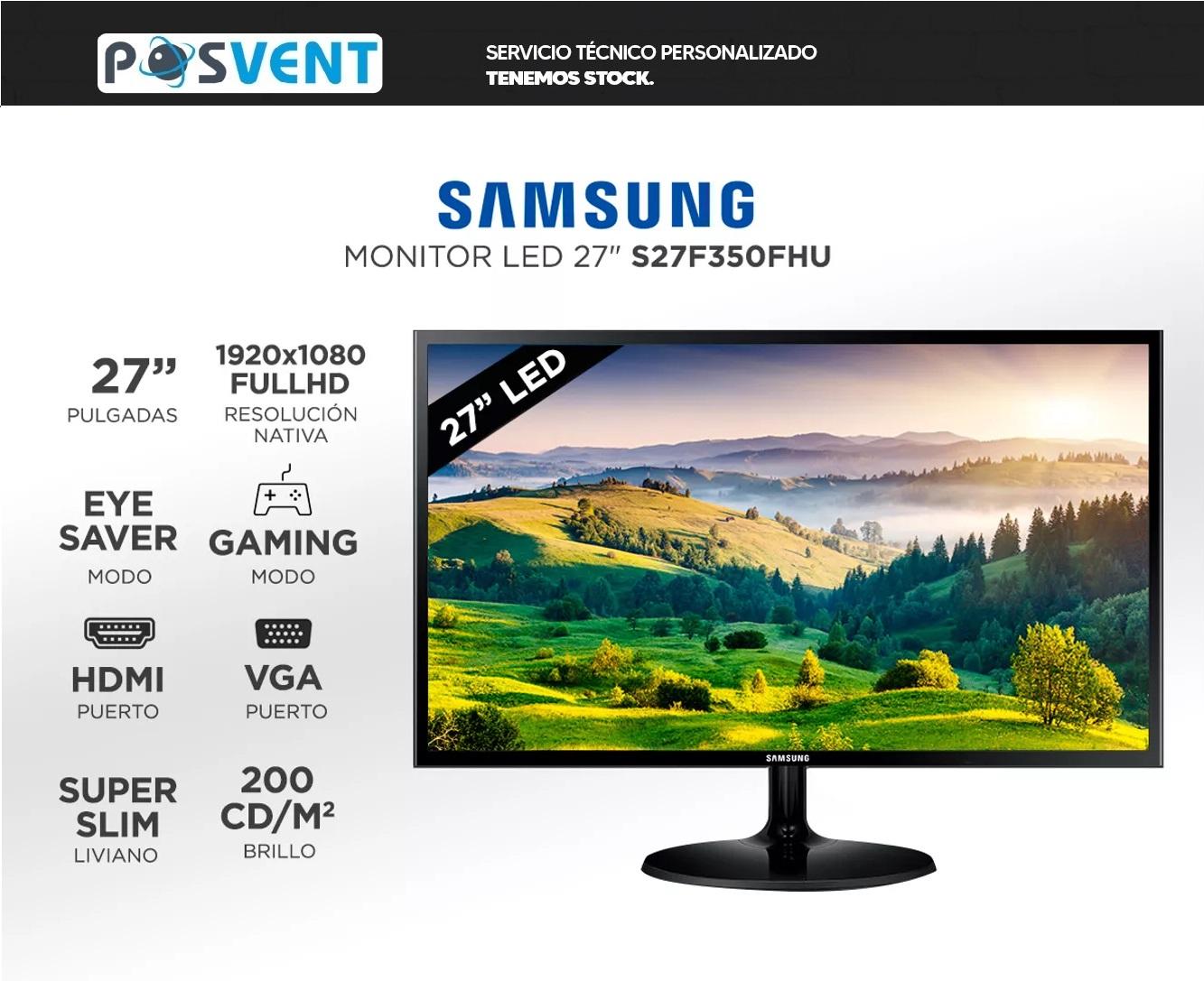 Monitor Samsung F350 27 Flat Full HD 60Hz VGA HDMI