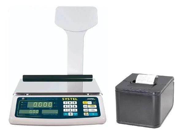 Balanza Systel Croma 31kg con Impresor Ticket