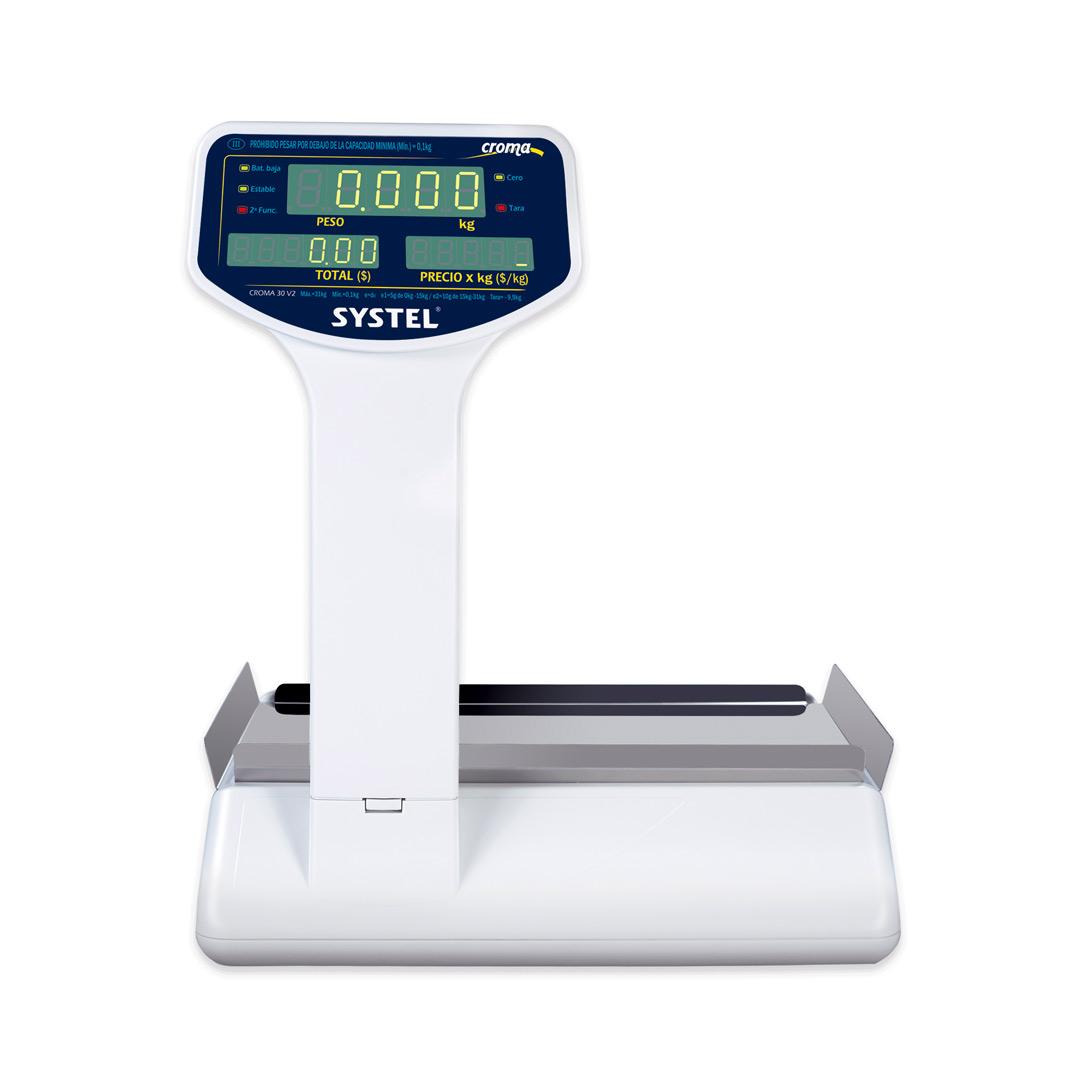 Balanza Systel Croma 30 KG Bateria funcion contadora