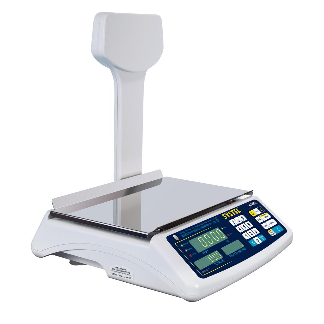 Balanza Systel Croma 30 KG Bateria funcion contadora