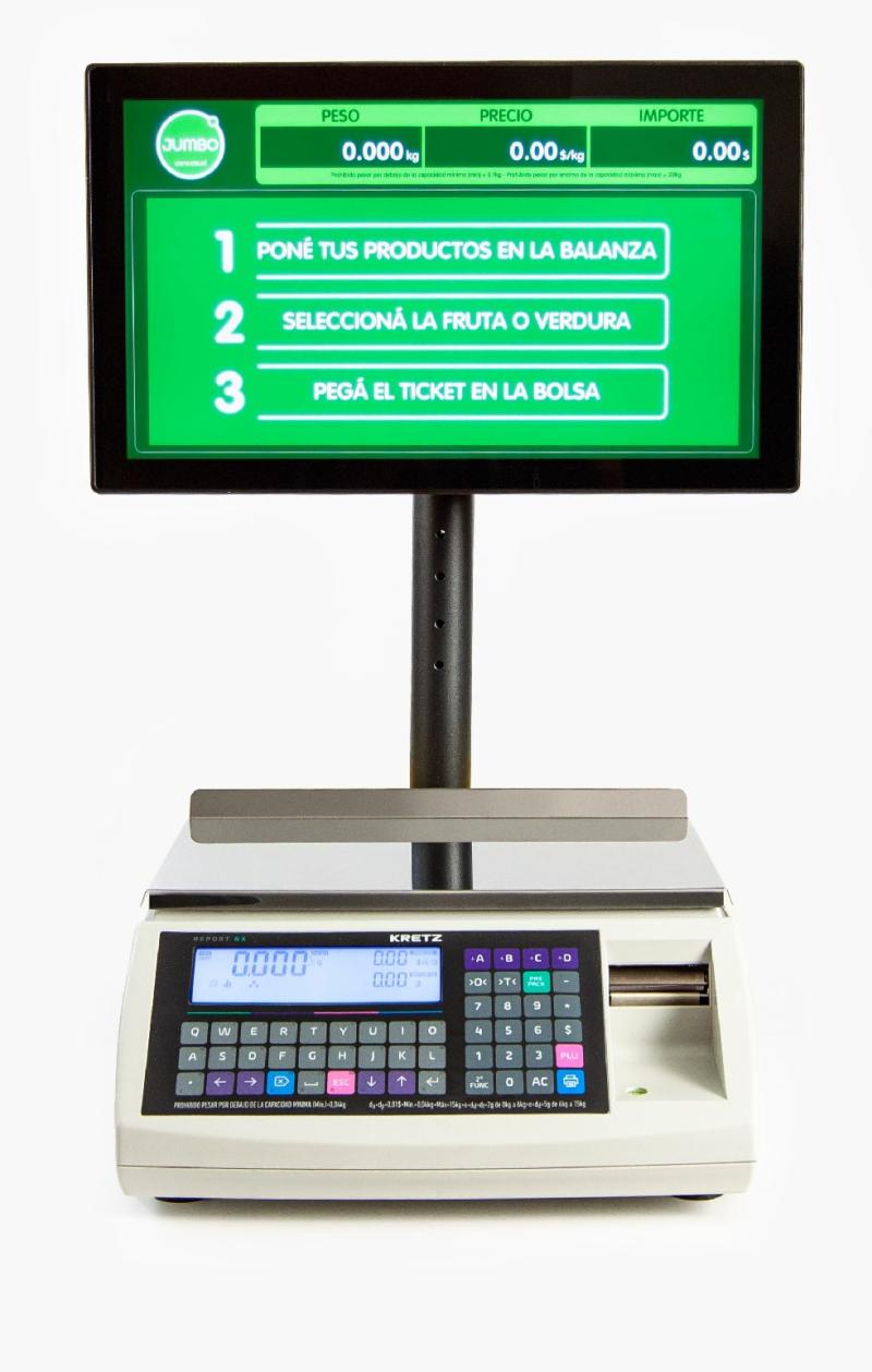 Balanza Kretz AutoReport Autogestion Touchscreem