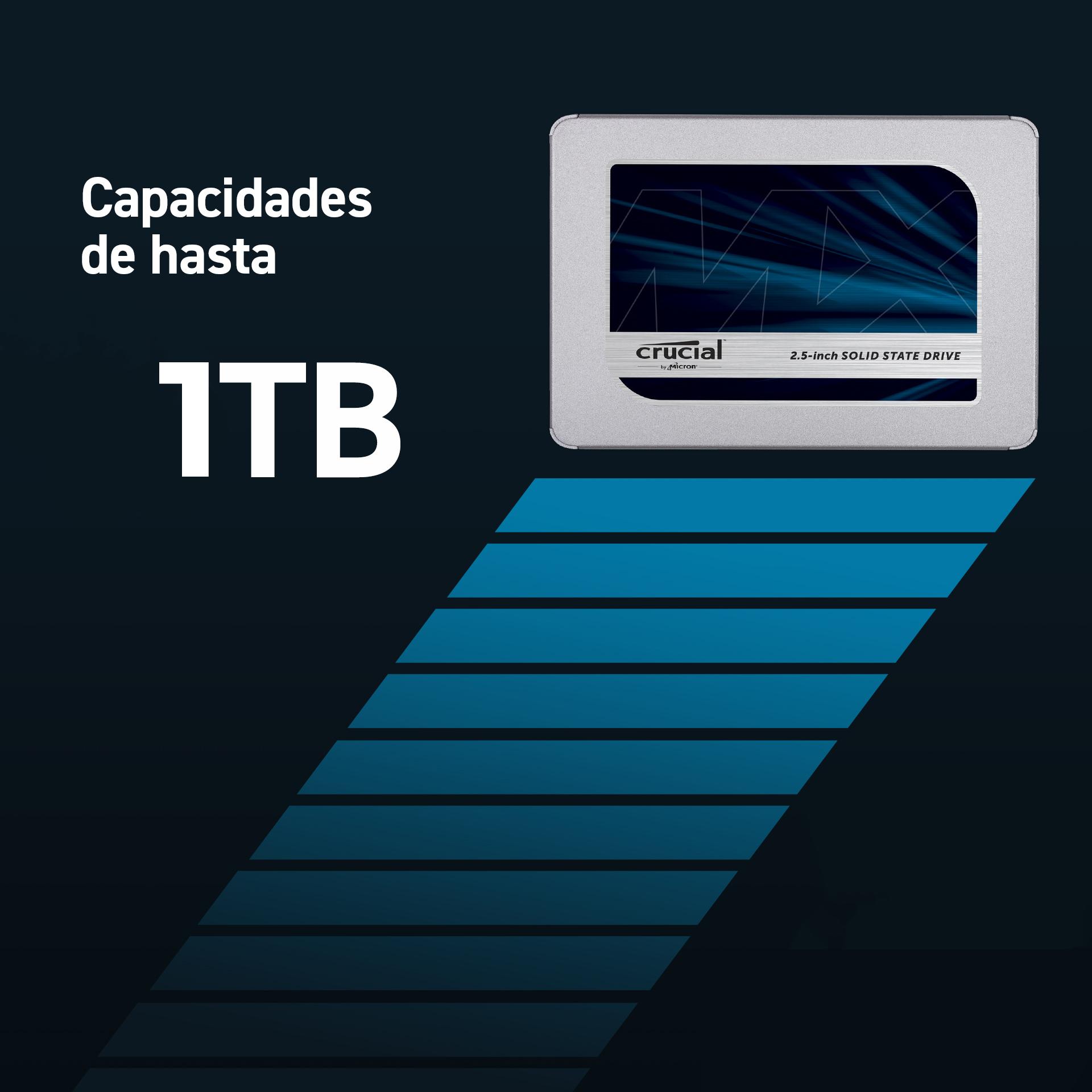 DISCO RIGIDO CRUCIAL INTERNO SSD 1TB MX500
