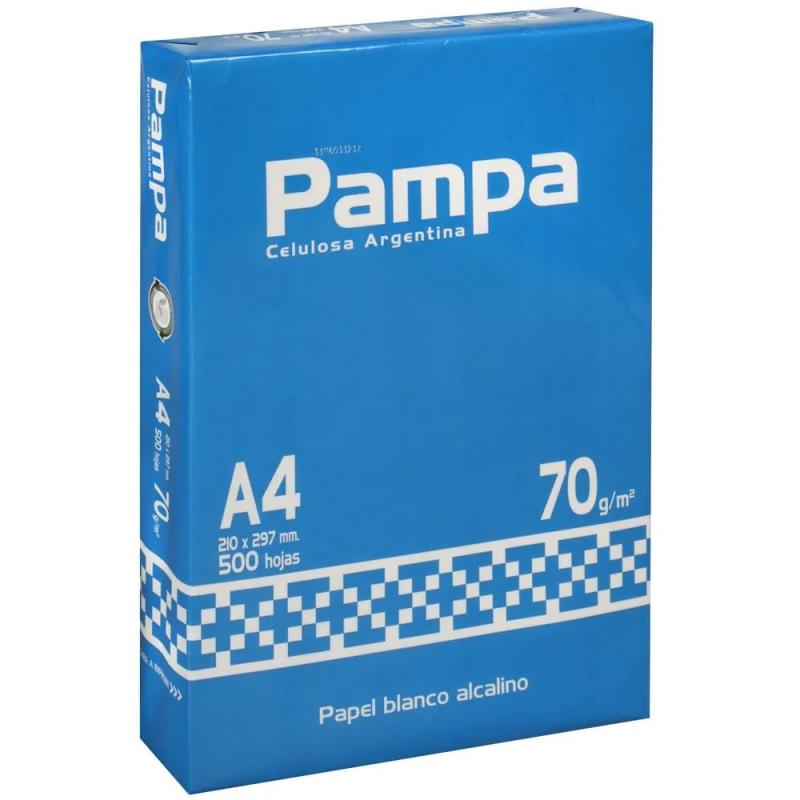 Resma Pampa A4 210mmx297mm 70grs 500 hojas