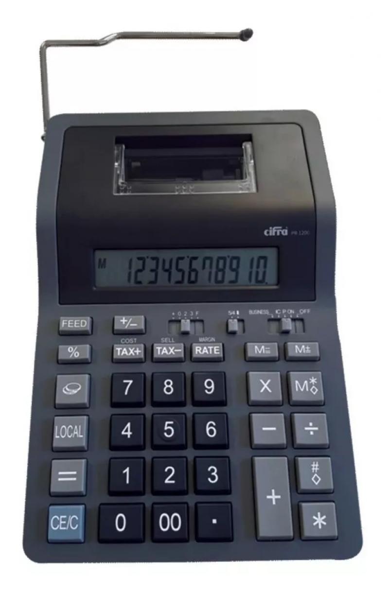 Calculadora Cifra PR1200 con impresor