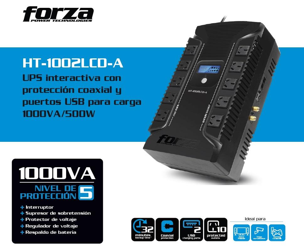 UPS Forza HT-1002LCD-A Interactiva 1000VA/600W