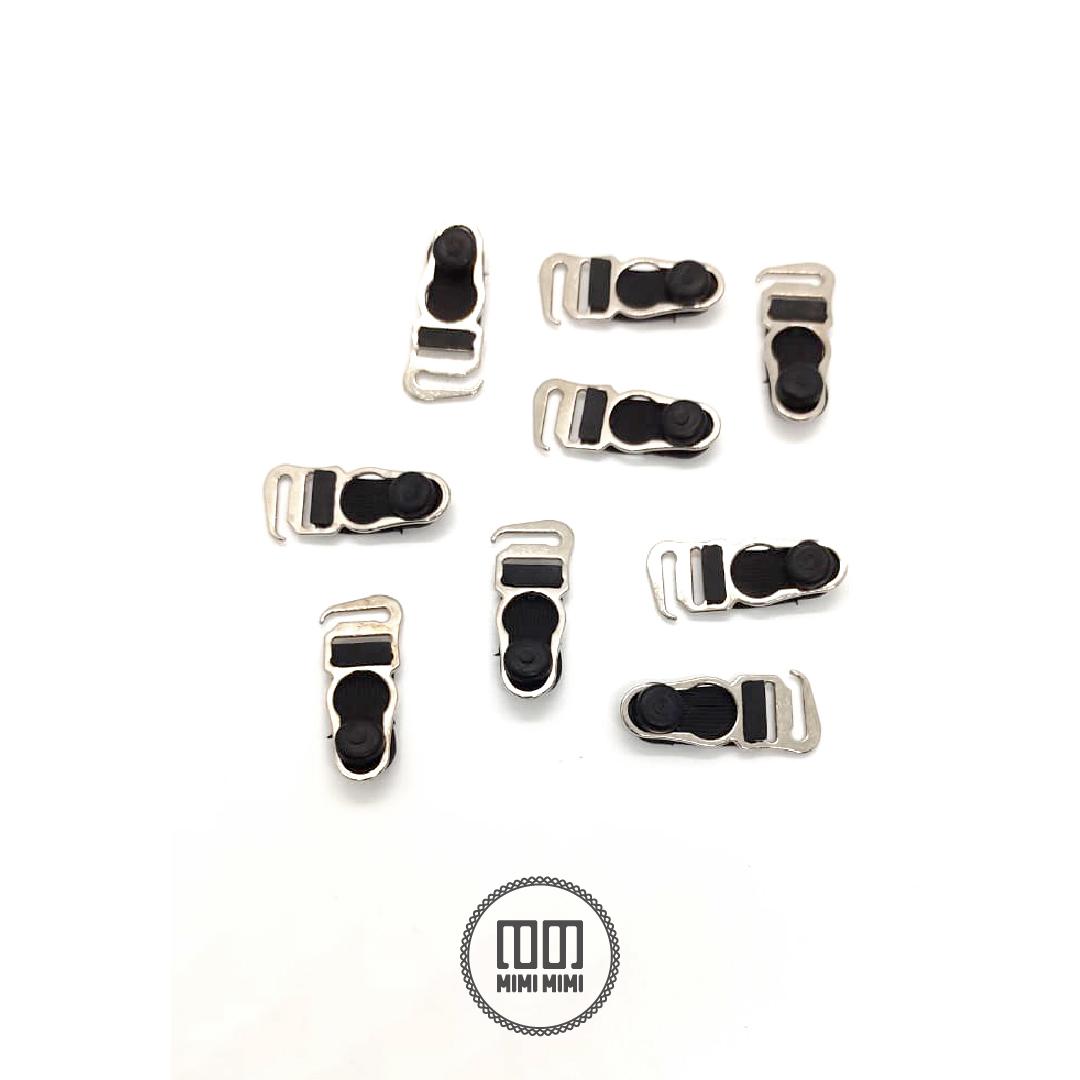 BROCHE PORTALIGA DESMONTABLE. 11MM NEGRO