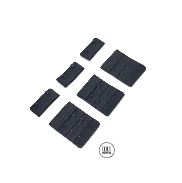 BROCHE DE TELA 4CM NEGRO (PAQUETE POR MAYOR 500U)