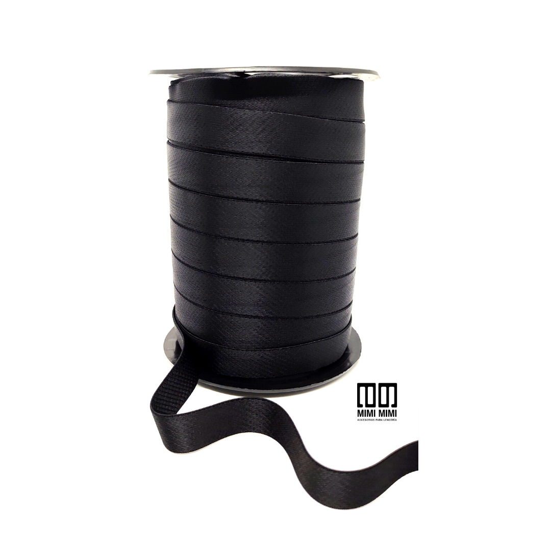 BRETEL VIVAZ 17.5mm (ZANOTTI) NEGRO (ROLLO COMPLETO X 50MTS)