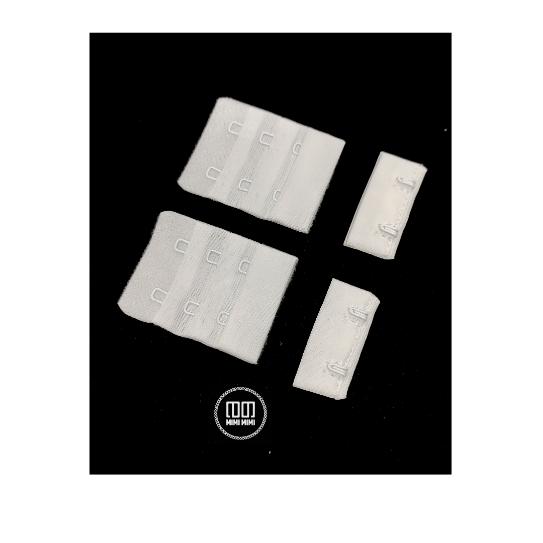 BROCHE DE TELA 4CM BLANCO