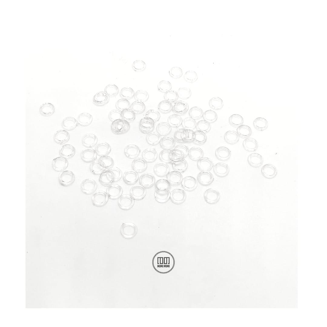 ARANDELA PLASTICO TRANSPARENTE 6MM (PAQUETE POR MAYOR 500U)