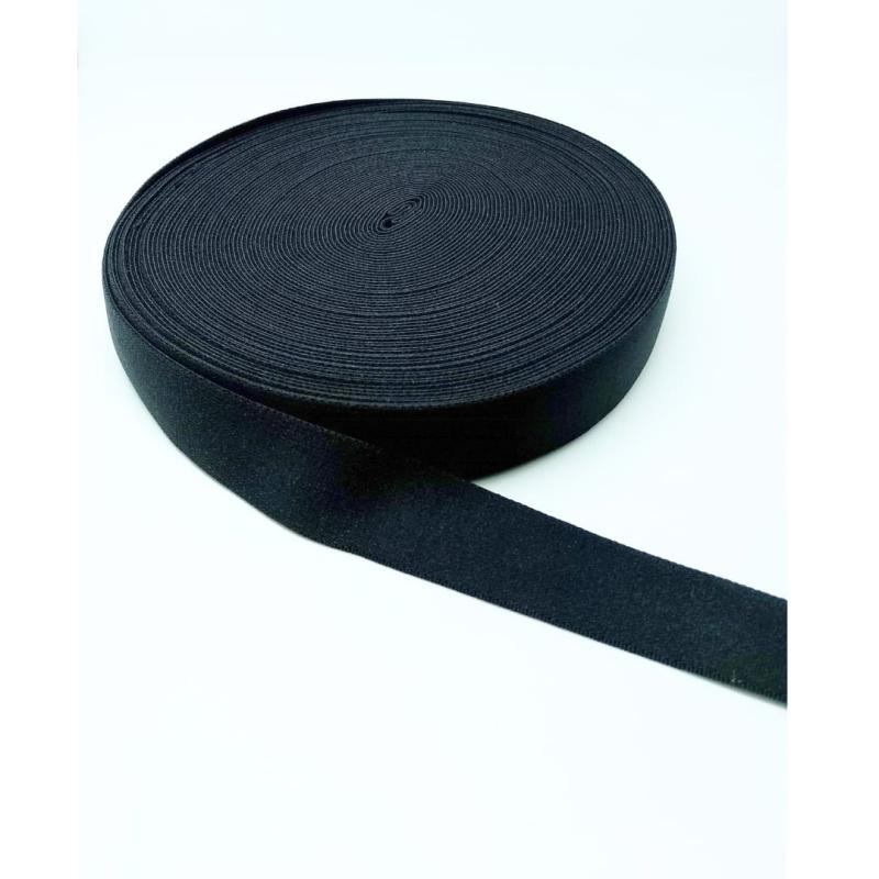 BRETEL DEPORTIVO AFELPADO (ZANOTTI) 30MM NEGRO (ROLLO X 20MTS)